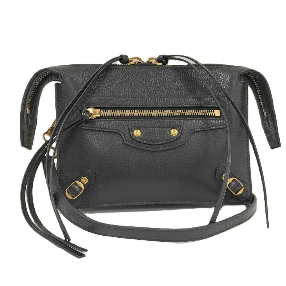 Balenciaga Shoulder Bag Neo Leather Black